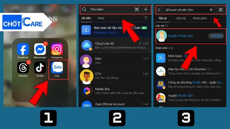 Hướng dẫn cách kết bạn trên Zalo bằng tên (Zalo ID/Username)