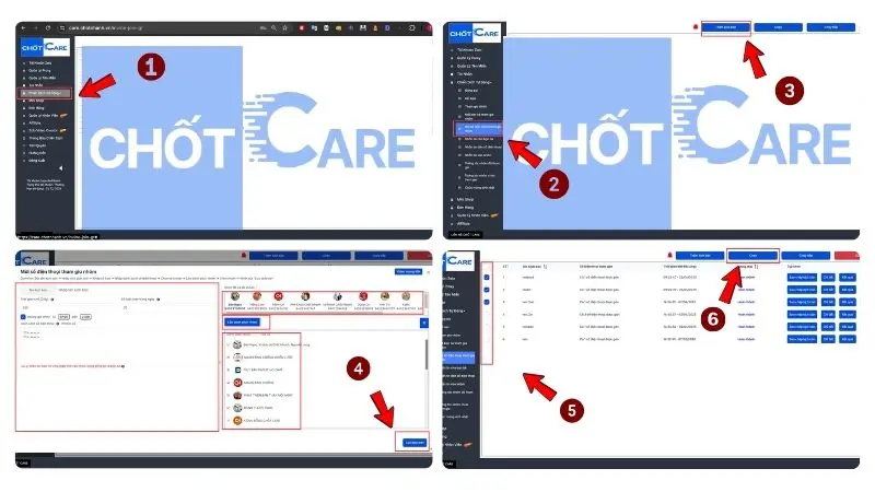Tạo nhóm Zalo không cần kết bạn đơn giản bằng công cụ Chốt Care